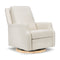 Crewe Recliner and Swivel Glider with Wood Base  option Ivory Boucle