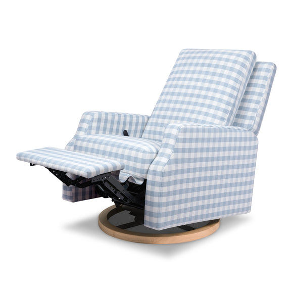 Crewe Recliner and Swivel Glider with Wood Base