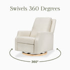 Crewe Recliner and Swivel Glider with Wood Base