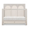 Eloise 4-in-1 Convertible Crib  option White Driftwood and Performance Pearl Eco-Weave