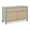 Eloise 7-Drawer Dresser  option French Sage and Performance Sand Eco-Weave