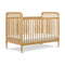Liberty 3-in-1 Convertible Spindle Crib with Toddler Bed Conversion Kit  option Honey
