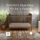 Liberty 3-in-1 Convertible Spindle Crib with Toddler Bed Conversion Kit
