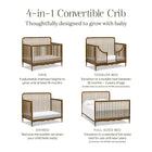 Liberty 4-in-1 Convertible Spindle Crib