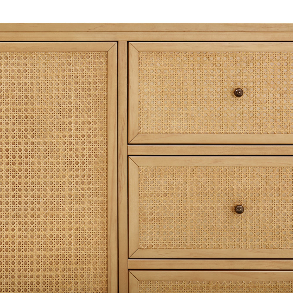 Marin Dresser with Cane Chifforobe