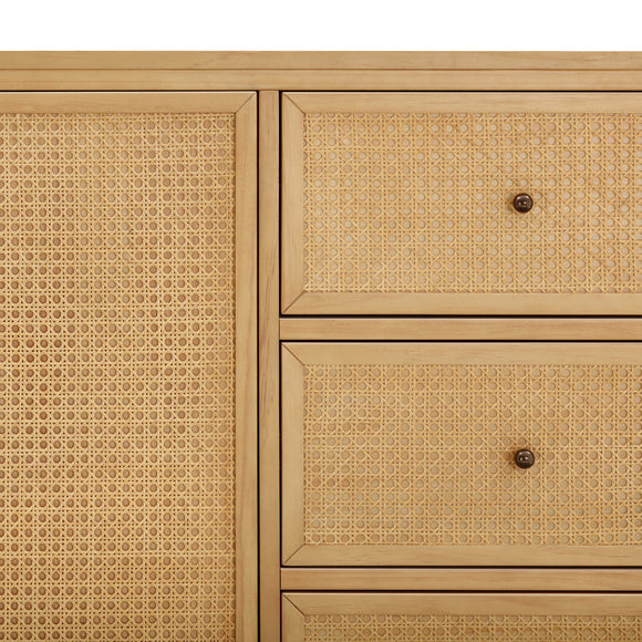 Marin Dresser with Cane Chifforobe