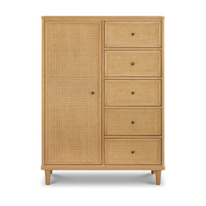 Marin Dresser with Cane Chifforobe