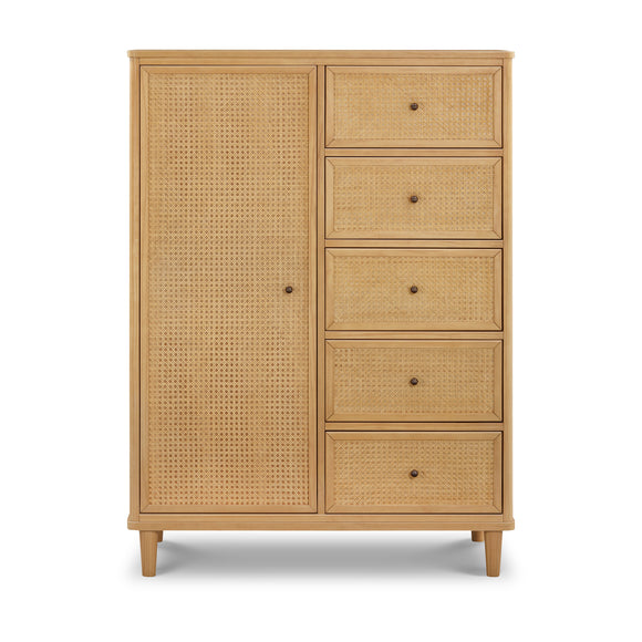 Marin Dresser with Cane Chifforobe