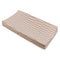 Quilted Changing Pad Cover  option Cocoa Stripe