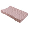 Quilted Changing Pad Cover  option Maroon Stripe