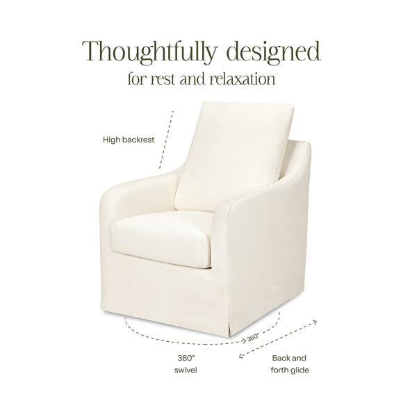 Reese Slipcover Swivel Glider
