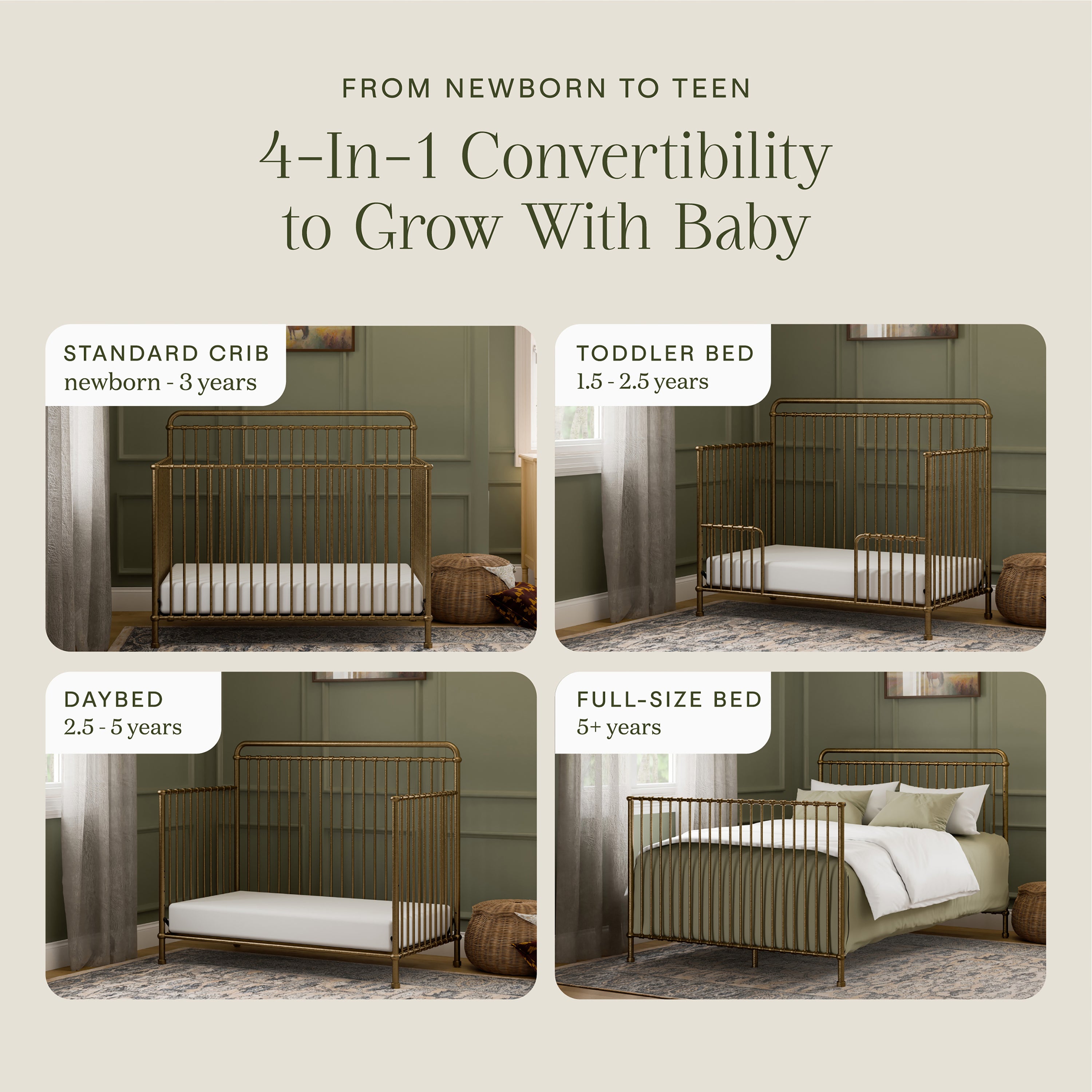 Namesake Winston 4-in-1 Convertible Crib - 2Modern