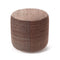 Shade Outdoor Pouf  option Brown/Nude Pink / Small: 15.4 in diameter