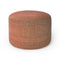 Shade Outdoor Pouf  option Peacoat/Terracotta / Medium: 23.6 in diameter