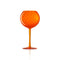 Gigolo Red Wine Stem Glass  option Orange