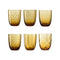 Idra Water Glass (Set of 6)  option Amber