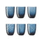 Idra Water Glass (Set of 6)  option Avio Blue