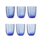 Idra Water Glass (Set of 6)  option Bluino
