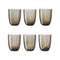 Idra Water Glass (Set of 6)  option Brown