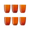 Idra Water Glass (Set of 6)  option Orange