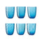 Idra Water Glass (Set of 6)  option Turquoise