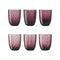 Idra Water Glass (Set of 6)  option Violet