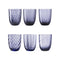 Idra Water Glass (Set of 6)  option Wisteria