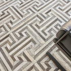 Natural Hide Labyrinth Area Rug