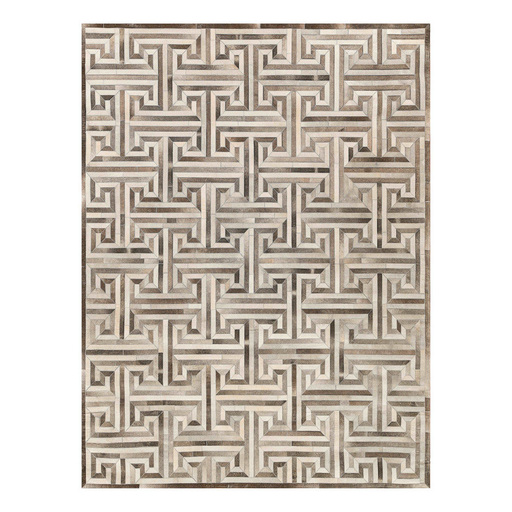 Natural Hide Labyrinth Area Rug