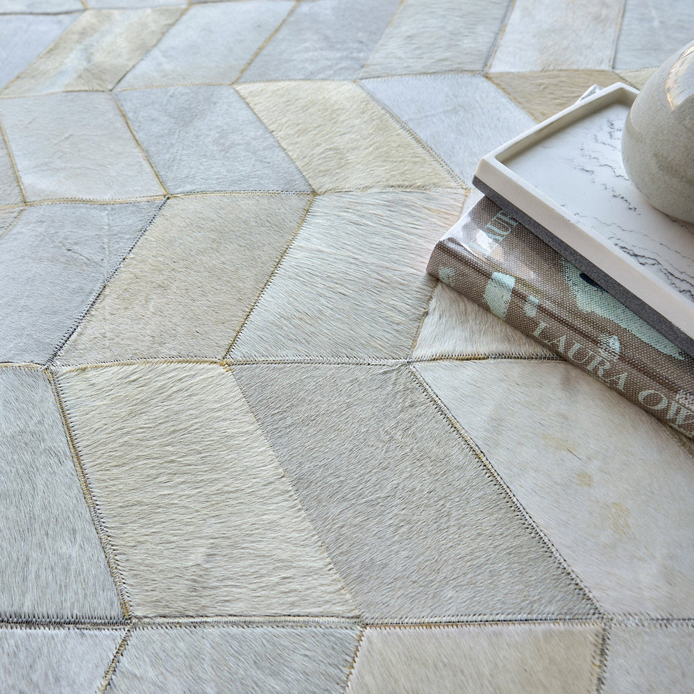 Natural Hide Chevron Area Rug