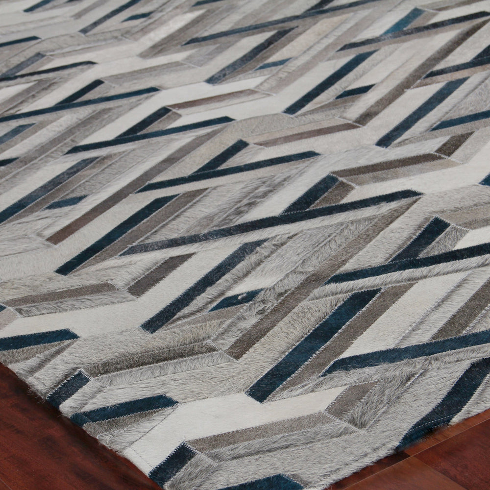Natural Hide Zigzag Area Rug