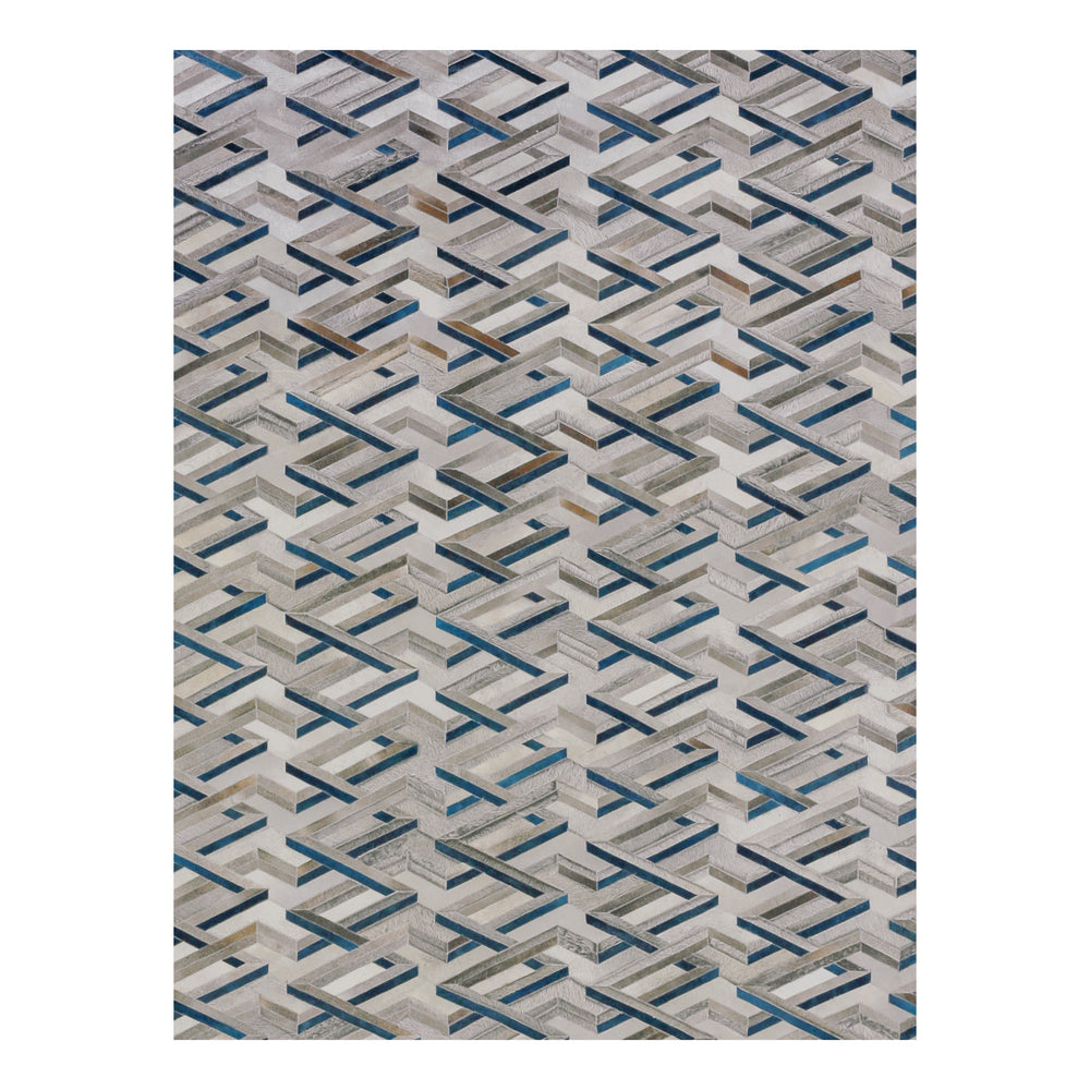 Natural Hide Zigzag Area Rug