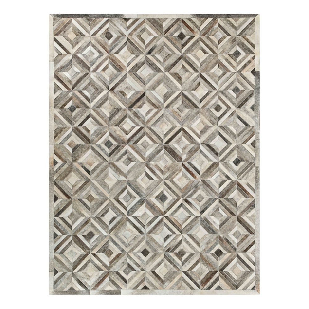 Natural Hide Diamond Area Rug
