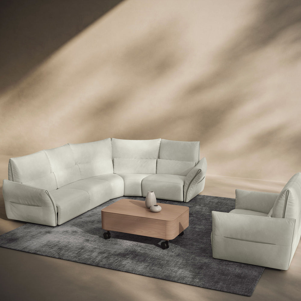 Wellbe 5-Piece Power Motion Recliner Sectional Sofa
