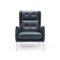 Aftereight Lounge Chair  option 15D7 Le Mans Dark Grey Leather