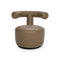 Baya Swivel Lounge Chair  option 15E5 Le Mans Dove Leather