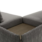 Campus 4-Piece Sectional Sofa with Terminal Armless Chair