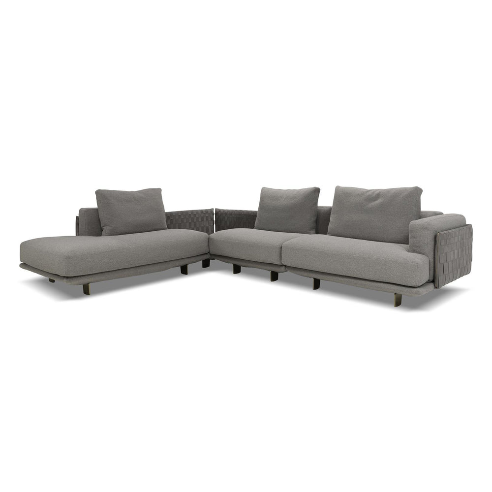 Campus 4-Piece Sectional Sofa with Terminal Armless Chair