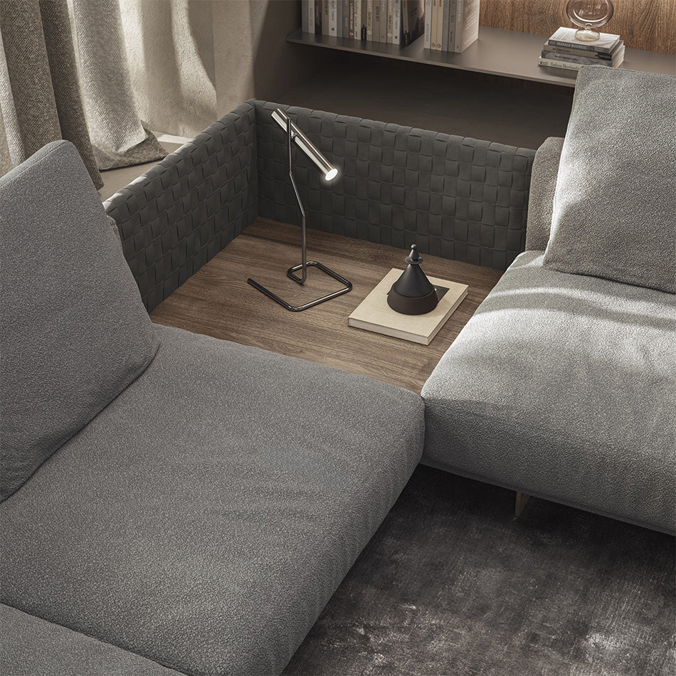Campus 5-Piece Sectional Sofa with Terminal Armless Chair