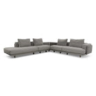 Campus Sectional Sofa with Terminal Armless Chair
