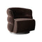 Couture Recliner Swivel Lounge Chair  option 99202017 Laguna Brown / Chrome