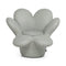 Fiore Lounge Chair  option 35IA Salina Icing White Leather
