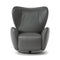 Fiorita Lounge Chair  option 30IL Stromboli Granite Leather