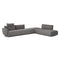 Herman Sectional Sofa  option Delfino Dove Function Cushion