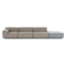 Plastics Outdoor Liberty Sofa with Pouf  option 3 Seats