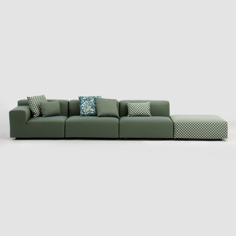 Plastics Outdoor Liberty Sofa with Pouf