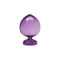 Pumi Glass Sculpture  option Violet / Small: 3.9 in diameter