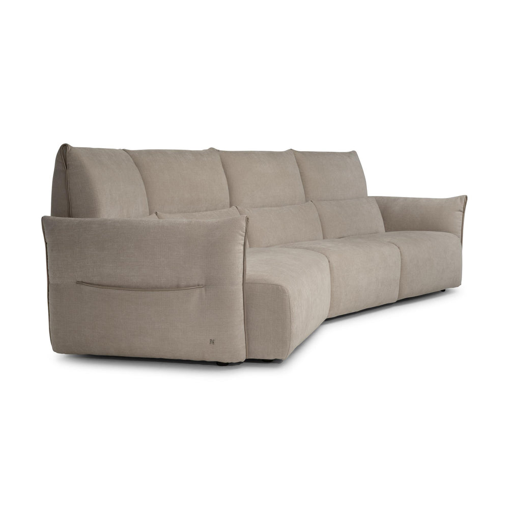 Wellbe Recliner Sofa With Left Wedge