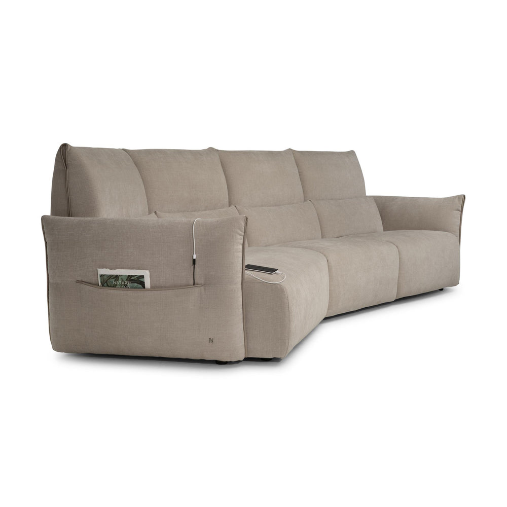 Wellbe Recliner Sofa With Left Wedge