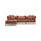 Bluff Outdoor Sofa with Chaise  option 3 Pieces with Chaise
